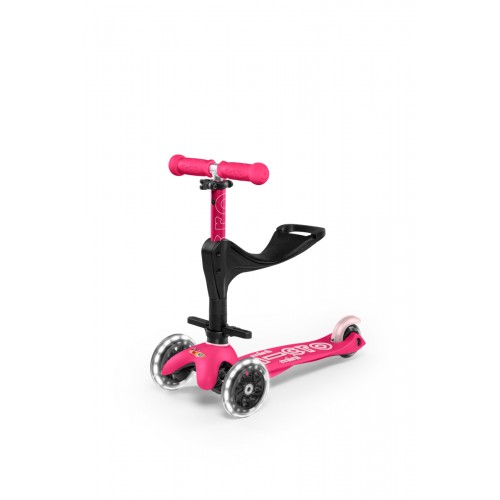 Πατίνι Mini Micro 3in1 Deluxe Plus LED Pink (MMD146)