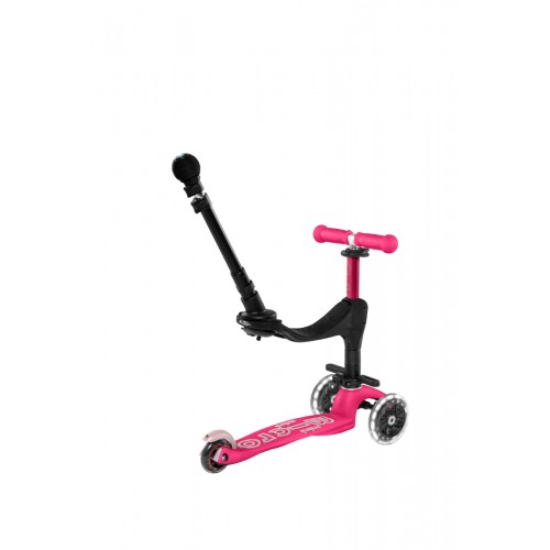 Πατίνι Mini Micro 3in1 Deluxe Plus LED Pink (MMD146)