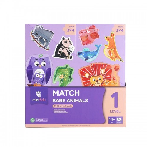 MierEdu Puzzle 3 Επιπέδων Level 1 Baby Animals (00641)