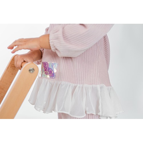 Minimo Set Velour Ribbed με Frill τελείωμα (ME56002B.00427)