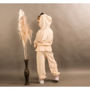 Minimo Hooded Set with zip Vanillia (MD36004)
