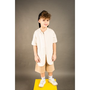 Minimo Set Top with Zip Vanilia (MD36011)