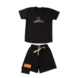 Minimo Set shorts with long pocket Black (MD36001)
