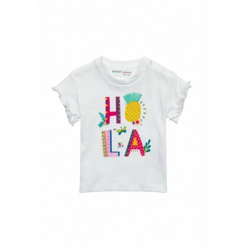 Minoti Set T-shirt Printed & Shorts Jersey Floral Hola (FRILL6)