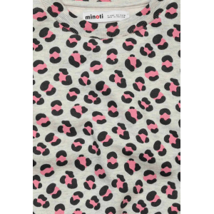Minoti Μπλούζα Φούτερ Fleece Γκρι Leopard (12KFCREW7)