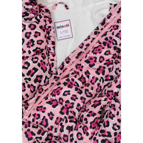 Minoti Μπουφάν Puffer Pink Leopard (12COAT22)