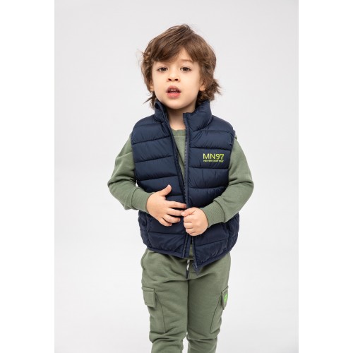 Minoti Μπουφάν Αμάνικο Μπλε Light Padded Teens (13COAT10)