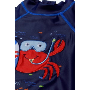 Minoti Μαγιό Σετ Σορτς με Μπλούζα Anti UV Crab (17SWIM5)