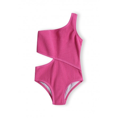 Minoti Μαγιό Ολόσωμο Dark Pink Cut Out (22SWIM40)