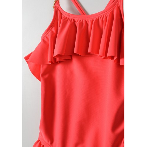 Minoti Μαγιό Ολόσωμο Red Frill (22SWIM43)