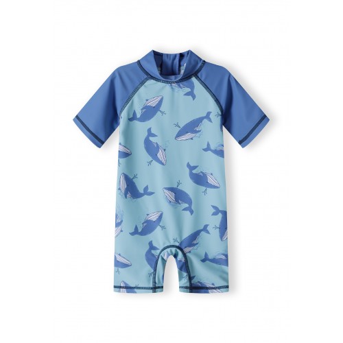 Minoti Μαγιό Ολόσωμο με Καπέλο Antii UV Sharks (23SWIM1)