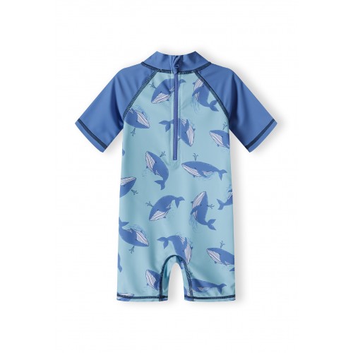 Minoti Μαγιό Ολόσωμο με Καπέλο Antii UV Sharks (23SWIM1)