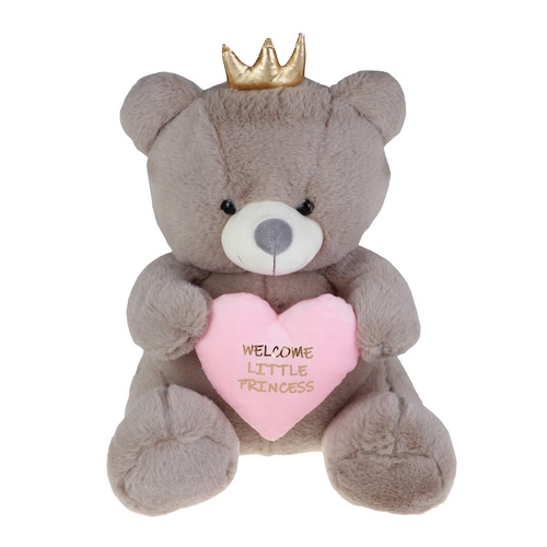Αρκουδάκι Γκρι Welcome Princess 25cm (J222542) Αρκουδάκι Γκρι Welcome Princess 25cm (J222542)