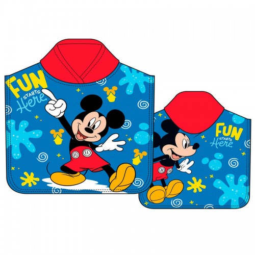 Disney Mickey Poncho 55x110εκ. (90128)