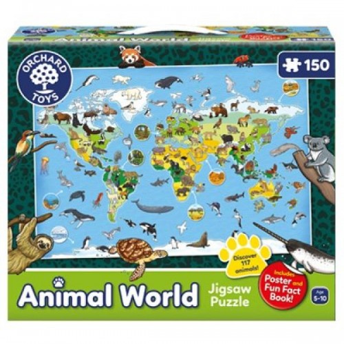 Orchard Toys World of Animals Puzzle & Poster (ORCH300)