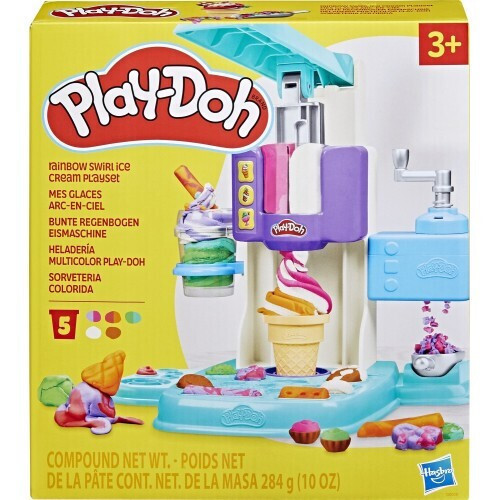 Play Doh Rainbow Swirl Ice Cream Playset (G0028)