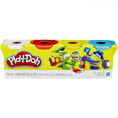 Play Doh Classic Color Pack 4 Βαζάκια (B6508/B5517)