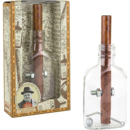 Proferssor Puzzle Churchill's Cigar and Whisky Bottle (GM18)