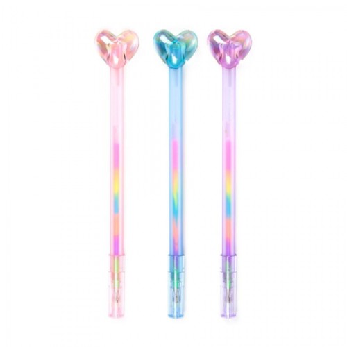 Puckator Rainbow Στυλό με Καρδιές (PEN340)