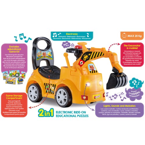 Lisciani Carotina Ride On Bulldozer (820-02242) Lisciani Carotina Ride On Bulldozer (820-02242)