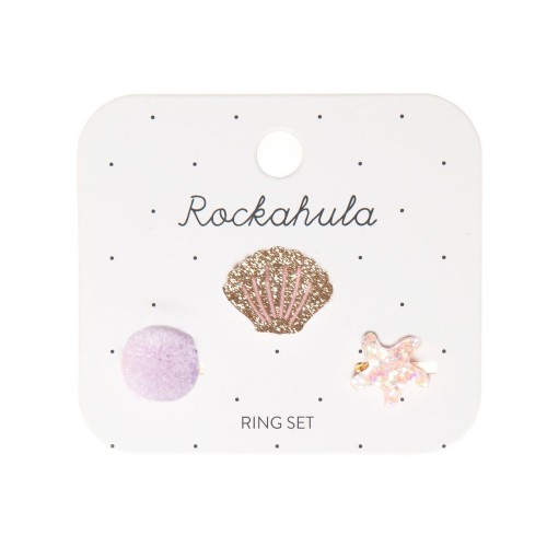 Rockahula Δαχτυλίδια Σετ 3 Seashell (R1723G)
