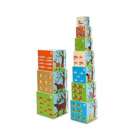 Κύβοι Στοίβαξης Animal World 10τεμ. (6181096) Κύβοι Στοίβαξης Animal World 10τεμ. (6181096)