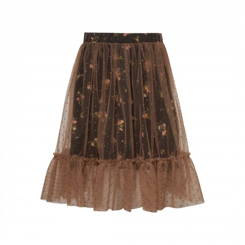Two In A Castle Φούστα Engraved Flowers Floral Tutu (T6639)