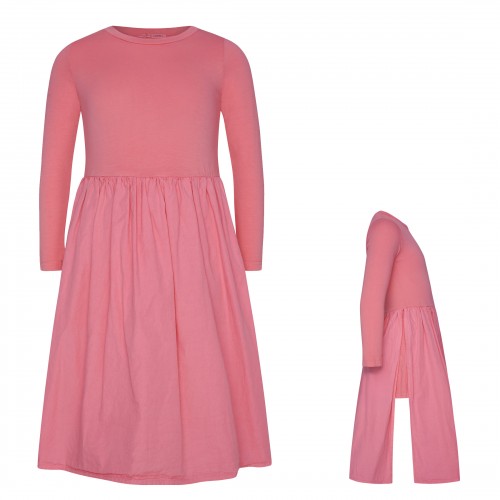 Two In A Castle Φόρεμα με Άνοιγμα στο Πλάι Monochrome (T6722)