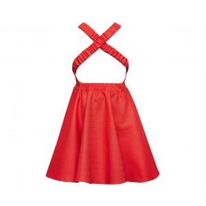 Two In A Castle Φόρεμα Anthologio Linen Backless (T4062)