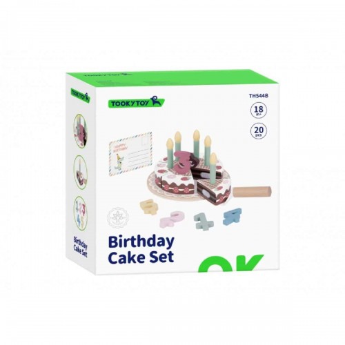 Tooky Toy Ξύλινη Εκπαιδευτική Τούρτα Γενεθλίων (TH544B)