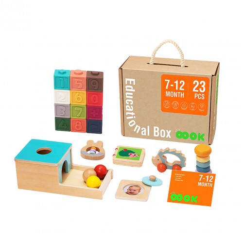 Tooky Toy Κουτί Εκπαιδευτικών Δραστηριοτήτων Montessori 7-12m (TK751)
