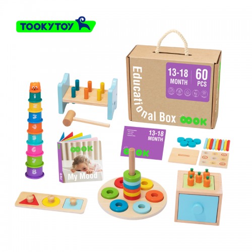 Tooky Toy Κουτί Εκπαιδευτικών Δραστηριοτήτων Montessori 13-18m (TK752)