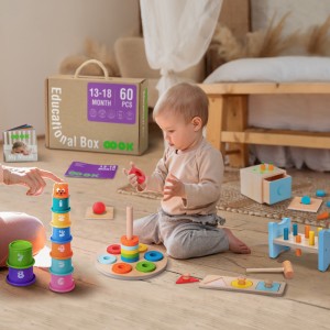 Tooky Toy Κουτί Εκπαιδευτικών Δραστηριοτήτων Montessori 13-18m (TK752)
