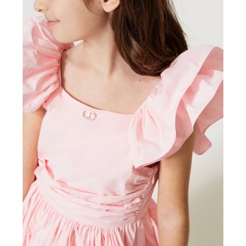 Twinset Φόρεμα Taffeta Ροζ (231GJ2Q52)