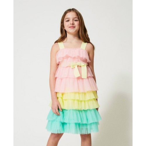 Twinset Φόρεμα Pleated Glitter Tulle (231GJ2Q80)