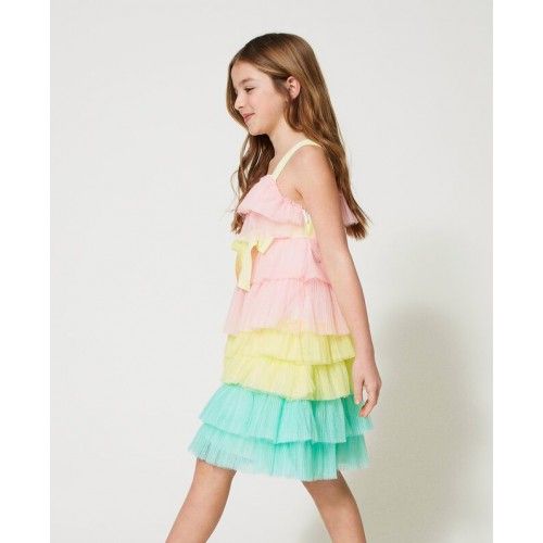 Twinset Φόρεμα Pleated Glitter Tulle (231GJ2Q80)