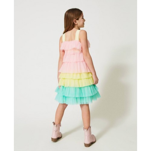 Twinset Φόρεμα Pleated Glitter Tulle (231GJ2Q80)