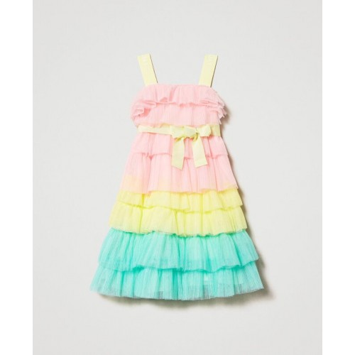 Twinset Φόρεμα Pleated Glitter Tulle (231GJ2Q80)