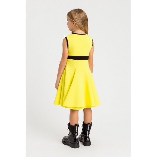 Twinset Φόρεμα Bicolor Yellow/Black (232GJ2172)