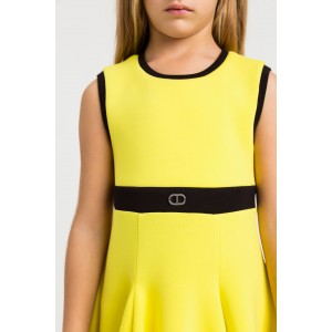 Twinset Φόρεμα Bicolor Yellow/Black (232GJ2172)