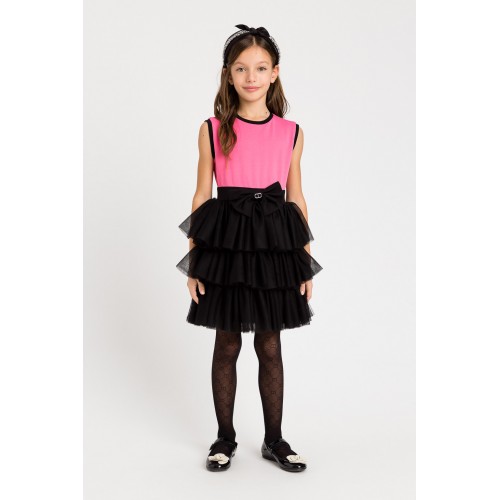 Twinset Φόρεμα Bicolor Pink/Black (232GJ2185)