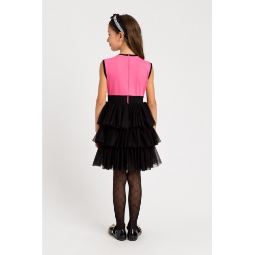 Twinset Φόρεμα Bicolor Pink/Black (232GJ2185)