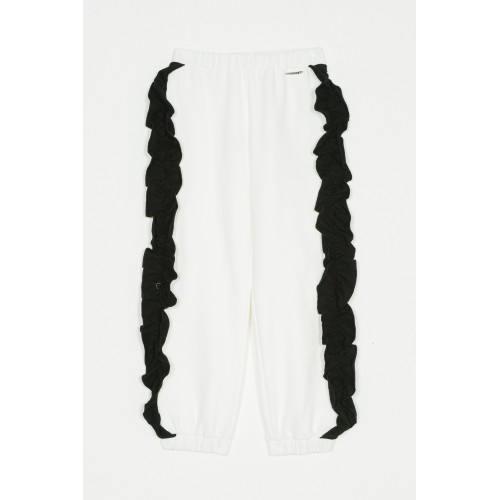 Twinset Παντελόνι Φούτερ Bicolor Off White/Black (232GJ2433)