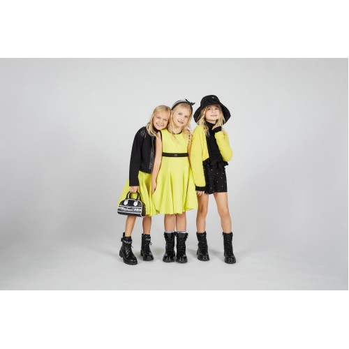 Twinset Φόρεμα Bicolor Yellow/Black (232GJ2172)