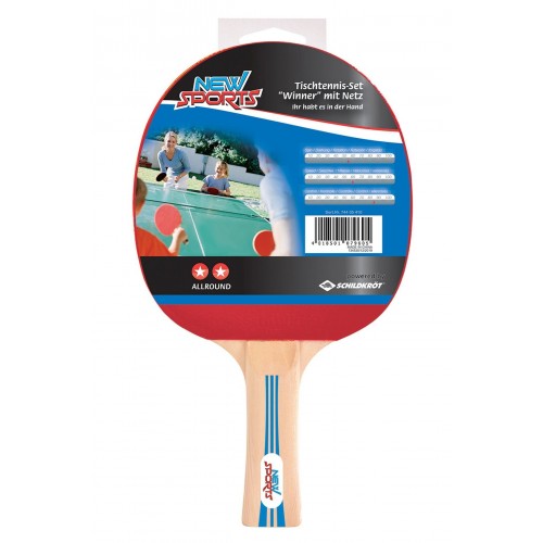 New Sports Σετ Πινγκ Πονγκ σε Θήκη με 3 Μπαλάκια (930094)