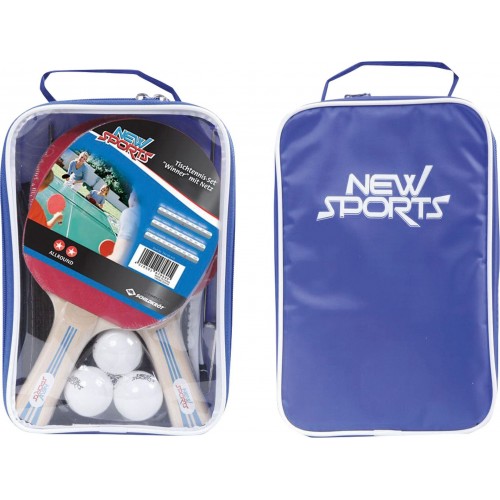 New Sports Σετ Πινγκ Πονγκ σε Θήκη με 3 Μπαλάκια (930094)