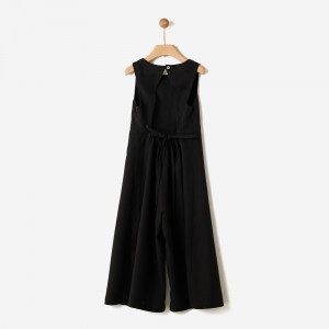 Yelloh Φόρμα Ολόσωμη Tencel Μαύρη (42080250002)