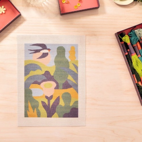 Djeco Atelier 65 Κέντημα σε Καμβά άνοιξη (10065) Djeco Atelier 65 Κέντημα σε Καμβά άνοιξη (10065)