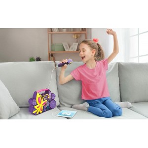 eKIDS Encanto Boombox Karaoke & Ενσύρματο Μικρόφωνο Karaoke με ενσωματωμένη μουσική, φωτισμό, Sound Effects (EN115)