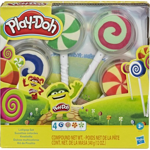 Play Doh Lollipop 4 - Pack Of Pretend Play Candy Molds (E9193)